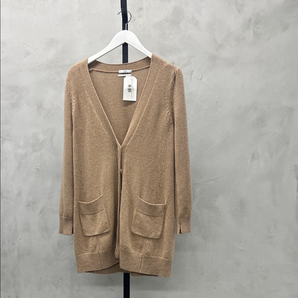 Elegant Tan Cardigan Sweater
